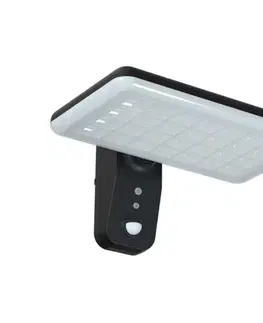 Svietidlá  LED Solárne nástenné svietidlo so senzorom LED/15W/3,2V 4000K/6000K IP65 čierna 