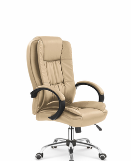 Kancelárske stoličky HALMAR Relax kancelárske kreslo s podrúčkami béžová