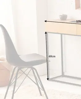 Konferenčné stolíky LuxD Dizajnová konzola Factor 100 cm dub