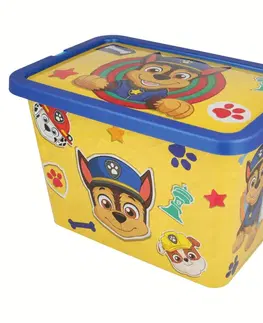 Boxy na hračky STOR - Plastový úložný box PAW PATROL 7L, 02544