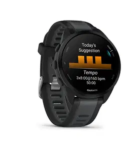 kemping Inteligentné hodinky Forerunner 165 Music s GPS čierno-tmavosivé