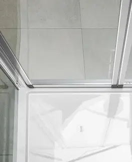 Sprchové dvere POLYSAN - EASY obdĺžniková sprchová zástena 700x1000, skladacie dvere, L/P varianta, číre sklo EL1970EL3415