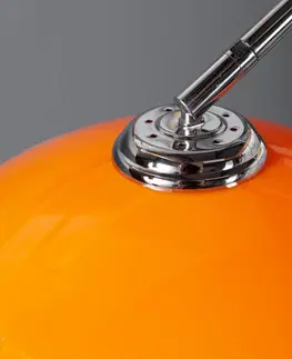 Stojace lampy LuxD 16773 Dizajnová stojanová lampa Arch oranžová Stojanové svietidlo