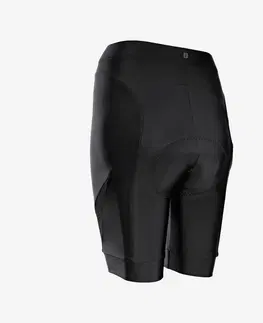 nohavice Dámske cyklistické šortky Discover čierne