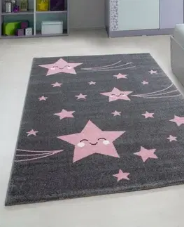 Koberce a koberčeky Vopi Kusový detský koberec Kids 610 pink, 80 x 150 cm