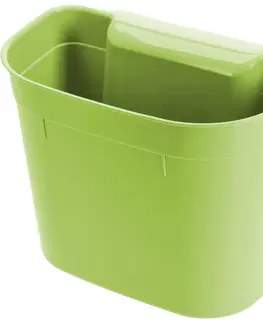Úložné boxy Závesný plastový kôš Flynn, 21 x 28 x 17 cm, zelená