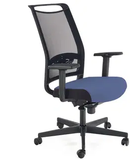 Kancelárske stoličky HALMAR Gulietta kancelárska stolička s podrúčkami čierna / modrá