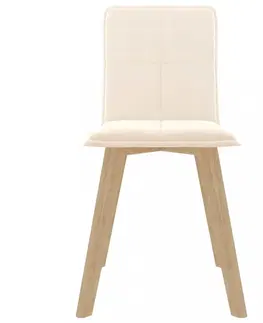 Jedálenské stoličky a kreslá Jedálenská stolička 2 ks látka / buk Dekorhome Vínová
