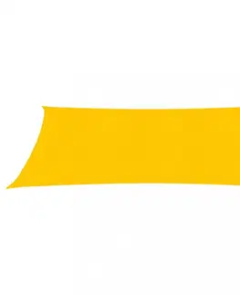 Stínící textilie Tieniaca plachta obdĺžniková HDPE 2,5 x 3,5 m Dekorhome Žltá