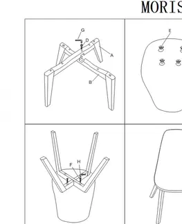 Kuchynské stoličky RIMOS plastová stolička, buk/biela