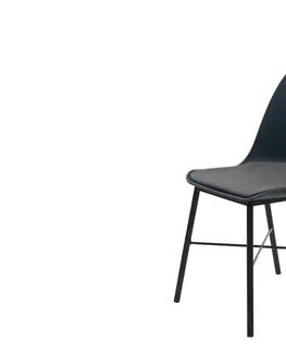 Stoličky - moderné Furniria 24063 Dizajnová stolička Jeffery tmavomodrá