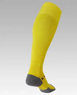 ponožky Detské vrúbkované futbalové podkolienky Viralto Club žlté
