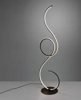 Stojacie lampy Trio Lighting Stojaca LED lampa Jive so stmievačom čierna matná