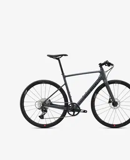 bicykle Cestný bicykel NCR CF Fitness flatbar Apex 12 R sivý