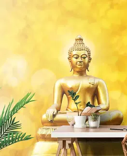 Samolepiace tapety Samolepiaca tapeta zlatá socha Budhu