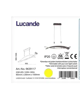 Svietidlá Lucande Lucande - LED Stmievateľný luster na lanku MARIJA LED/22W/230V 