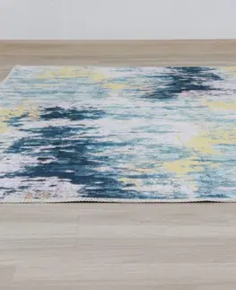 Koberce a koberčeky KONDELA Marion Typ 1 koberec 160x230 cm sivá / žltá
