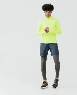 mikiny Pánske hrejivé bežecké tričko Warm Day Visibility s dlhým rukávom