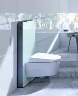 Záchody GEBERIT - Monolith Sanitárny modul na závesné WC, 101 cm, bočný prívod vody, mätovozelená 131.022.SL.5