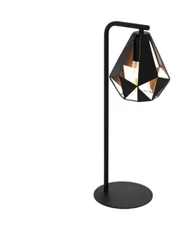 Lampy Eglo Eglo 43058 - Stolná lampa CARLTON 1xE27/60W/230V 