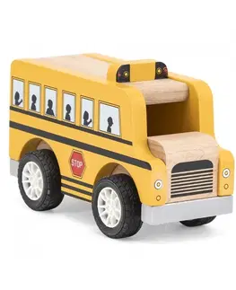 Náučné hračky VIGA -  Drevený školský autobus