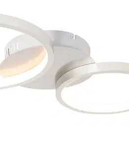 Stropne svietidla Stropné oceľové svietidlo vrátane LED 3-stupňové stmievateľné 3-svetlo - Pande