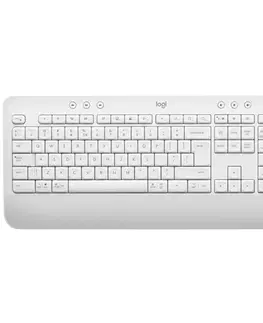 Klávesnice Logitech K650 Signature Wireless keyboard, CZSK, offwhite 920-010979