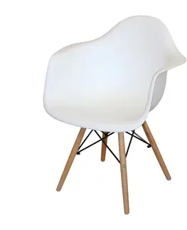 Jedálenské stoličky Jedálenská stolička DUO biela
