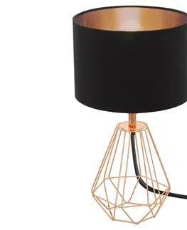 Lampy Eglo Eglo 95787- Stolná lampa CARLTON 2 1xE14/60W/230V 