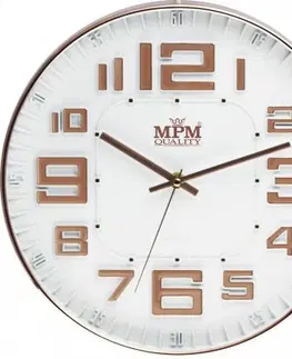 Hodiny Nástenné hodiny MPM, 3225.81 - šampaň, 30cm