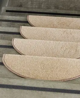 Koberce a koberčeky Vopi Kobercové nášľapy na schody Eton 24 x 65 cm - Béžová