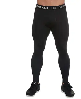 Pánske klasické nohavice Pánske/chlapčenské športové legíny BAS BLACK Evergym čierna - S