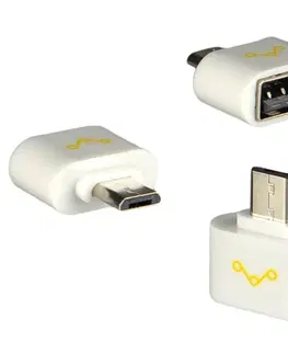Dáta príslušenstvo Redukcia microUSB na USB - On To Go (OTG) - univerzálna, White 8595642222061