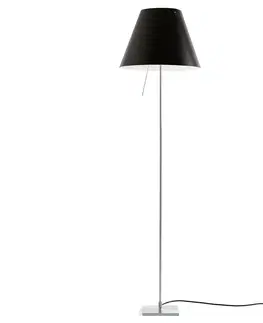 Stojacie lampy Luceplan Luceplan Costanza stojaca lampa D13tif, čierna