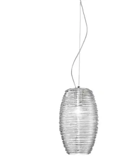 Závesné svietidlá Vistosi Závesná lampa Damasco číra Ø 15 cm