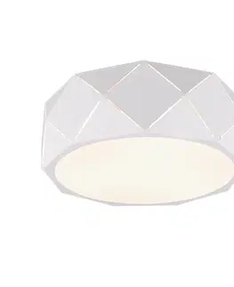 Stropne svietidla Dizajnové stropné svietidlo biele 40 cm - Kris