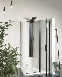 Sprchové dvere POLYSAN - Zoom Line Black obdĺžniková sprchová zástena 1000x800 L/P varianta ZL1310BZL3280B