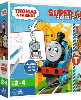 Hračky puzzle TREFL - Puzzle 15 GIANT - Tomove hry / Thomas and Friends