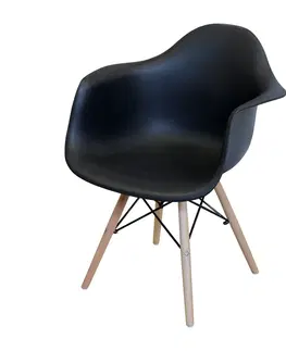 Jedálenské stoličky Jedálenská stolička DUO čierna