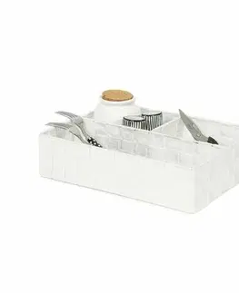 Úložné boxy Compactor Organizér na bielizeň a doplnky Compactor TEX - 3-dielny, 32 x 25 x 8 cm, biely