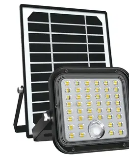 LED osvetlenie  Vonkajší solárny reflektor so senzorom LED/10W/3,7V 4000K IP65 + DO 