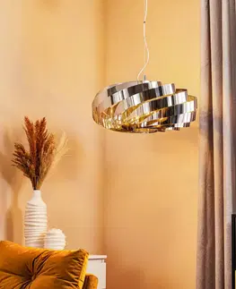 Závesné svietidlá Domiluce Závesná lampa Vento chróm-nikel Ø 60 cm