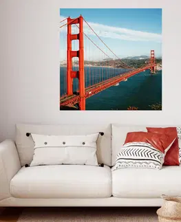 Nálepky na stenu Nálepka na stenu z fotky - Golden Gate Bridge