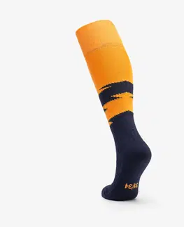 ponožky Detské futbalové podkolienky oranžovo-modré