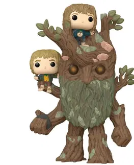 Zberateľské figúrky POP! Movies: Treebeard with Merry & Pippin (Lord of the Rings) 15 cm POP-1579
