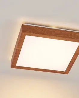 Stropné svietidlá Lindby Lindby Vaino stropné LED svietidlo hranaté, 27 cm