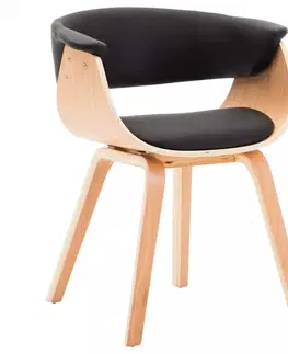 Jedálenské zostavy Jedálenská stolička ohýbané drevo Dekorhome Čierna