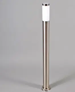 Vonkajsie osvetlenie Vonkajší stĺpik z ocele 110 cm IP44 - Rox s hrotom zeme a objímkou pre kábel