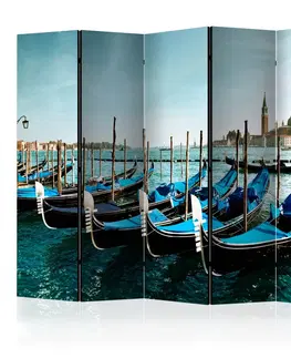 Paravány Paraván Gondolas on the Grand Canal Venice Dekorhome 135x172 cm (3-dielny)