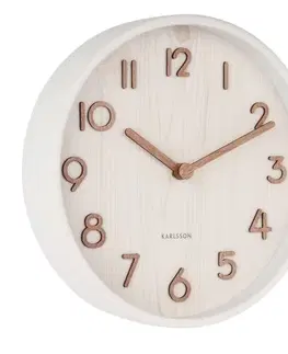 Hodiny Karlsson 5808WH Dizajnové nástenné hodiny pr. 22 cm